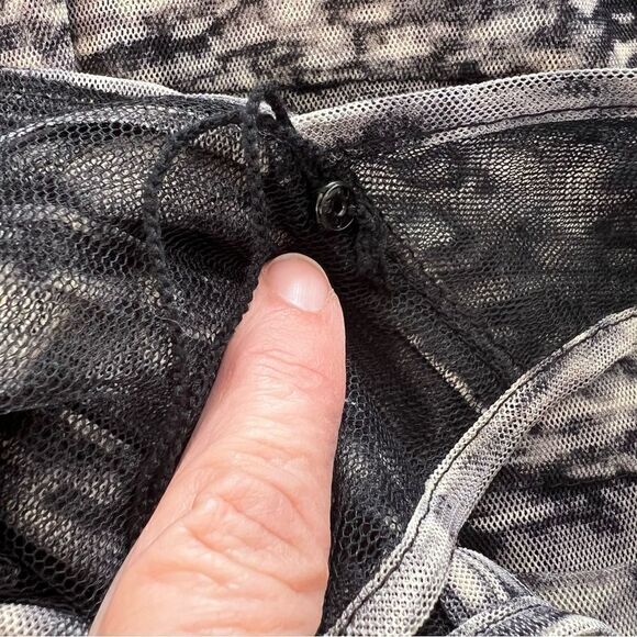 NWT Adrianna Papell Partial Tuck Net Sleeveless Dress in Gym size 14 - Picture 5 of 10